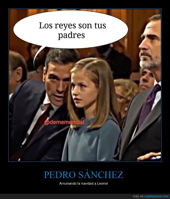 pedro sánchez,leonor,reyes,padres