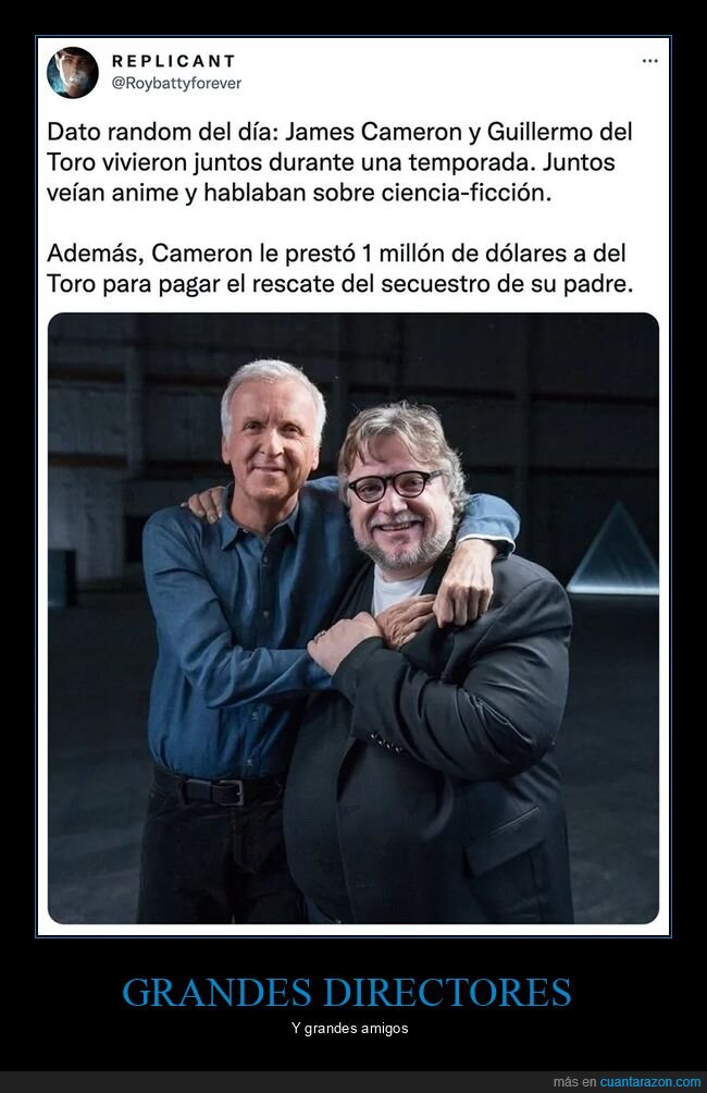 cine,curiosidades,guillermo del toro,james cameron,padre,préstamo,rescate,vivir juntos