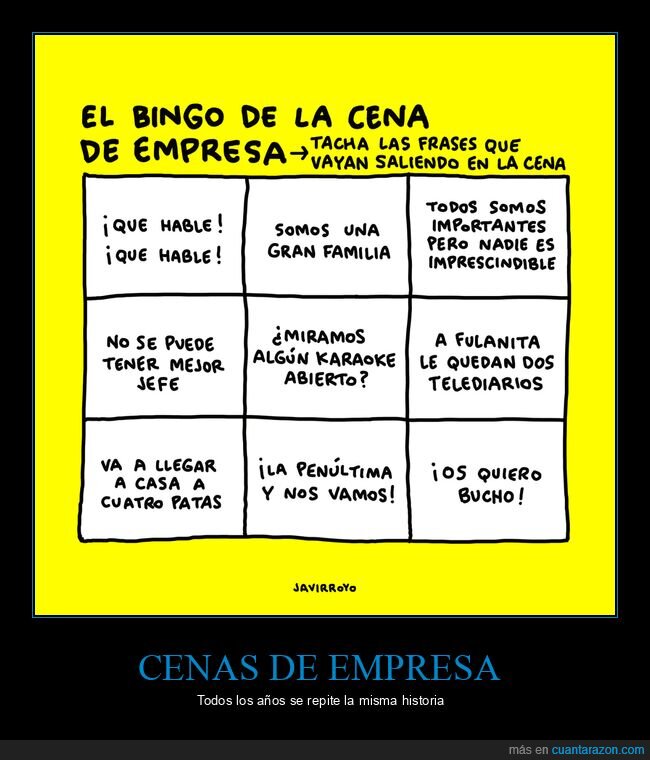 bingo,cena de empresa