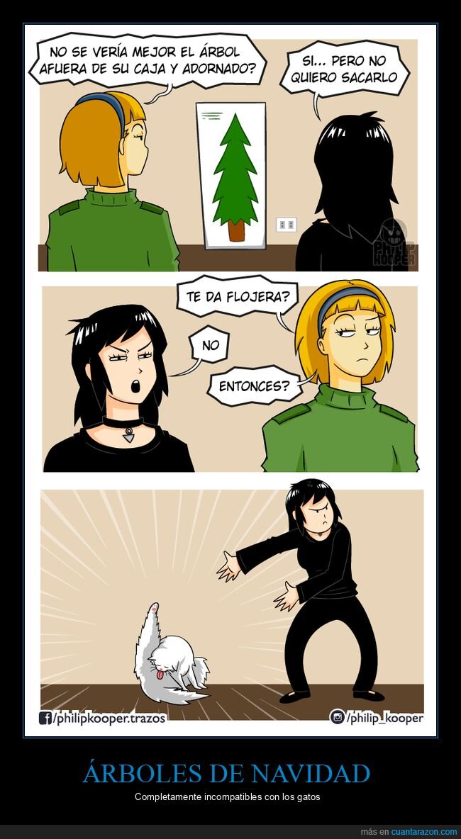 árbol de navidad,gato