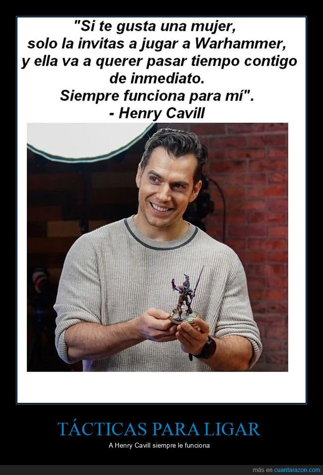 gustar,henry cavill,jugar,warhammer