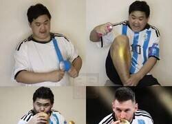 Enlace a Homenaje de cospobre a Messi