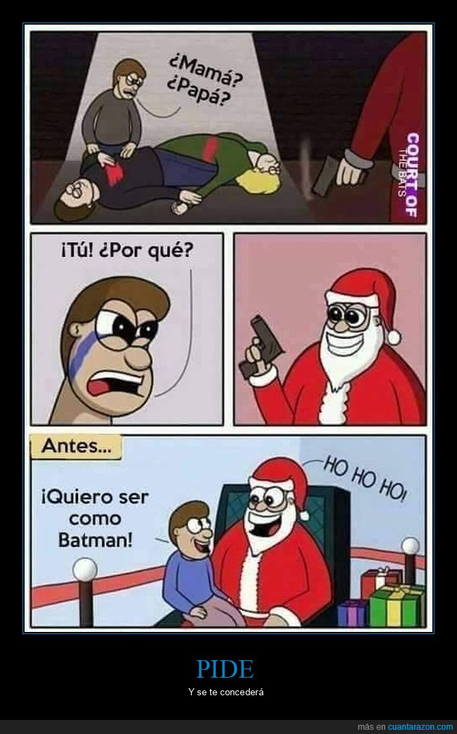 papá noel,padres,matar,batman