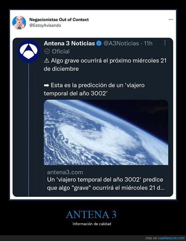 21 de diciembre,viajero del tiempo