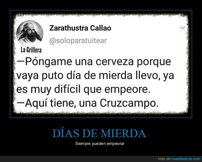 cerveza,mal día,cruzcampo
