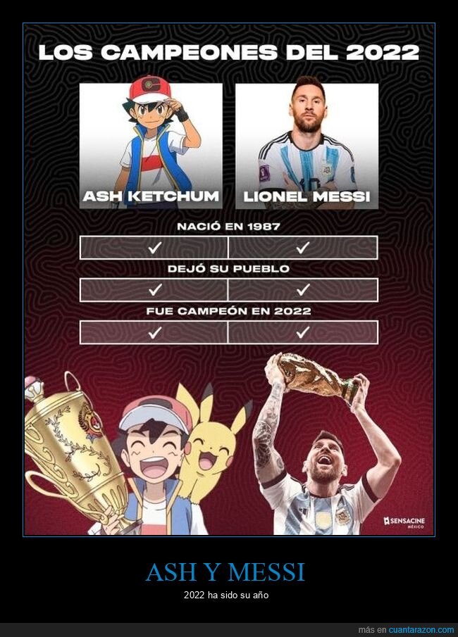 ash ketchum,messi,2022,campeones