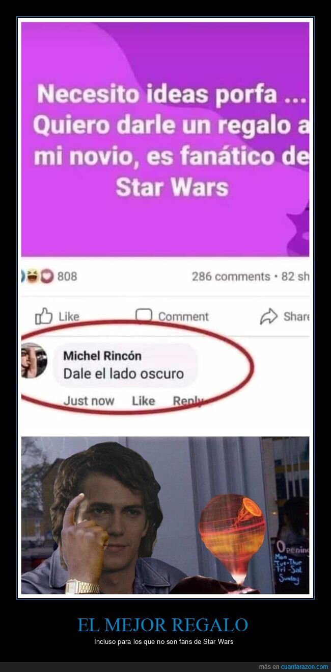 ideas,regalo,novio,star wars,lado oscuro