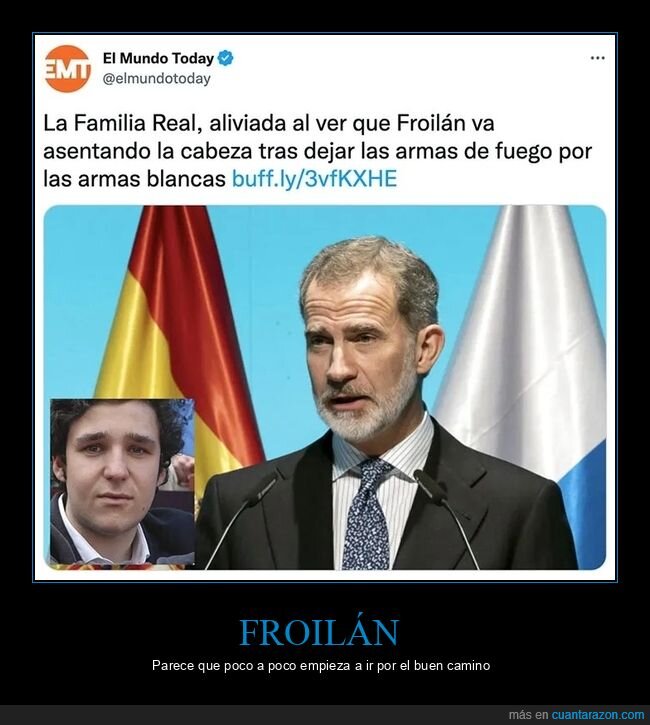 familia real,froilán,armas de fuego,armas blancas