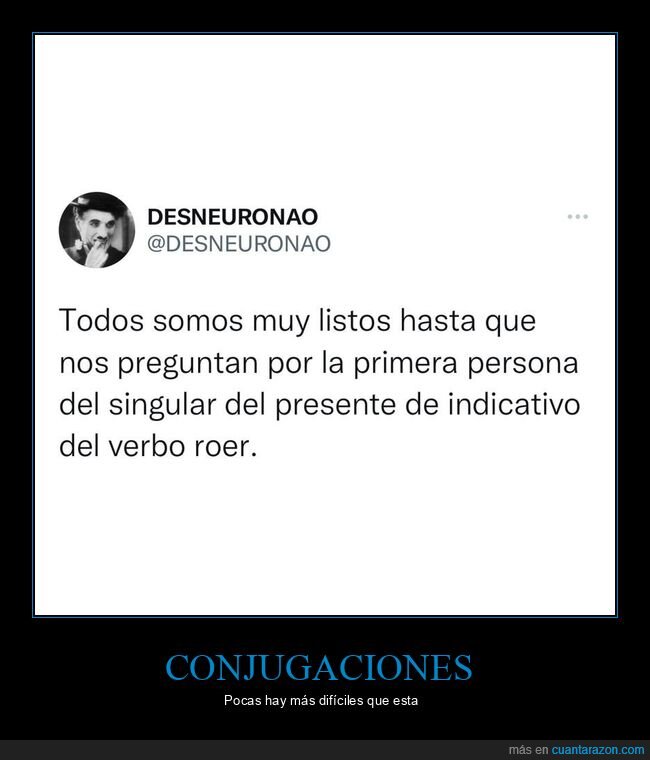 conjugación,verbo,roer