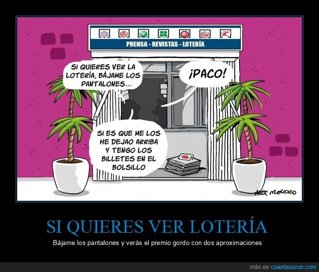 lotería,bajar,pantalones