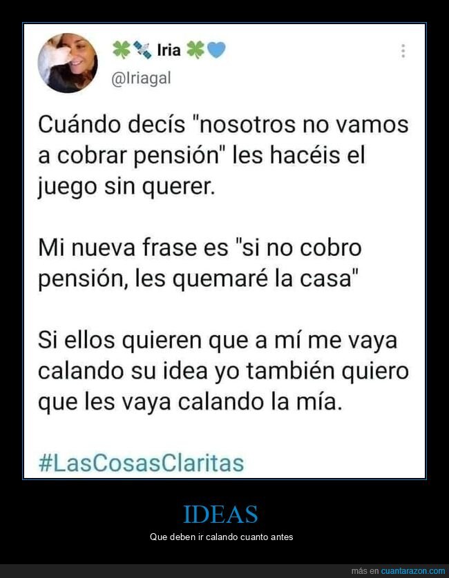 cobrar,pensión,calar,idea