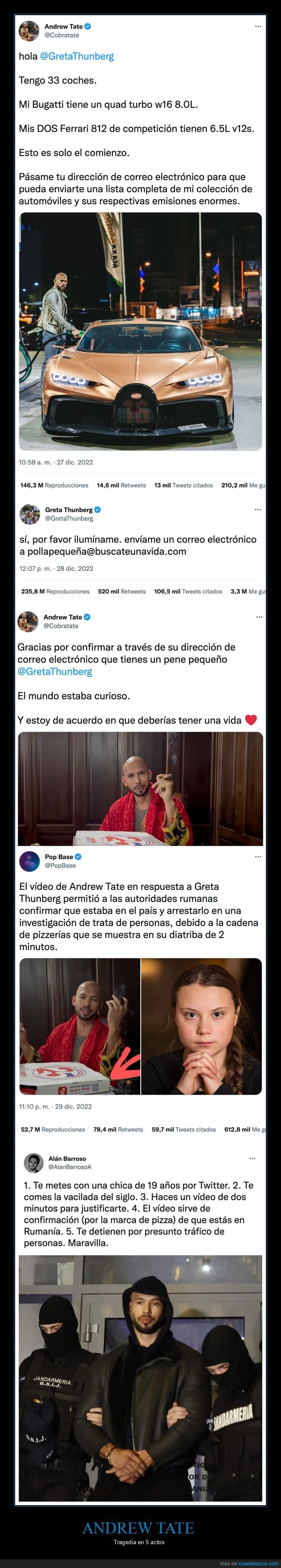 andrew tate,greta thunberg,detención,zasca