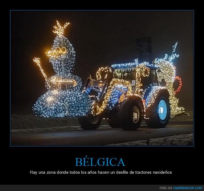 bélgica,tractores,navidad