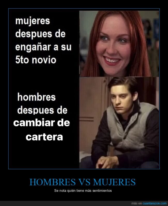 sentimientos,sangre fría,mujeres,hombres