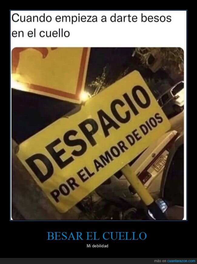 besos,cuello,despacio