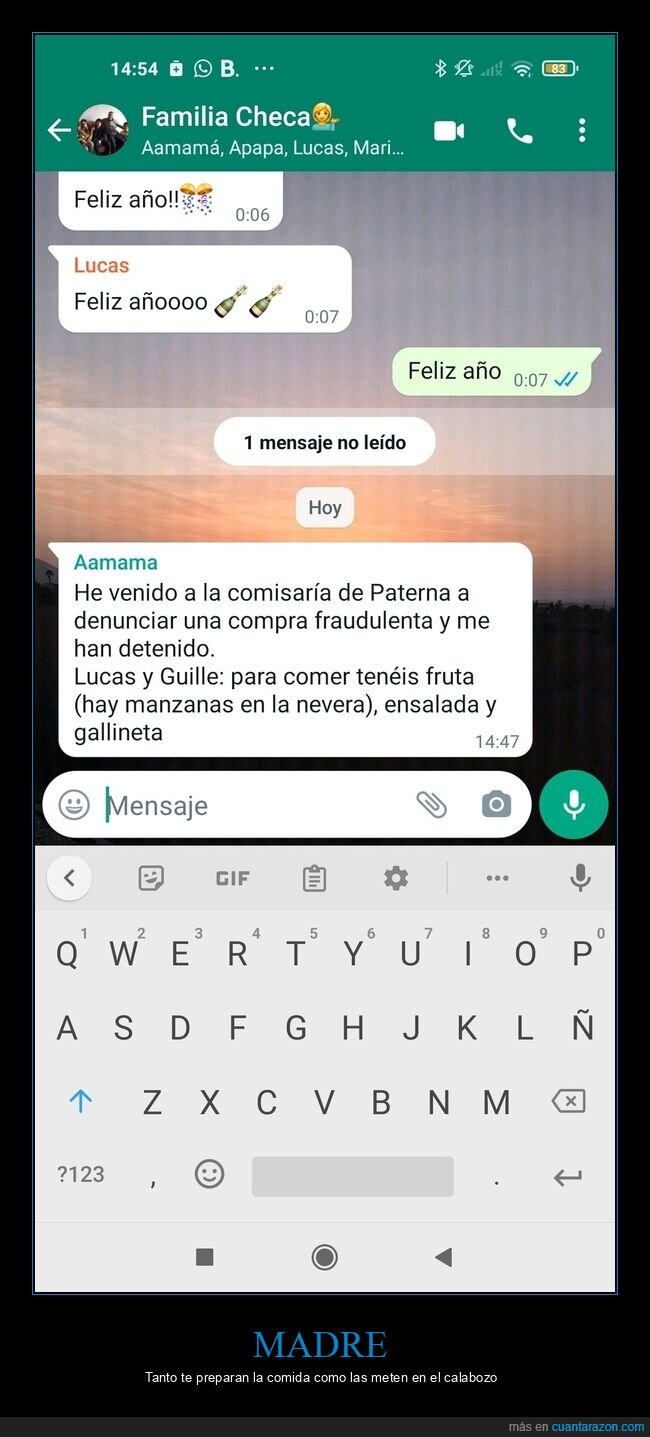 madre,whatsapp,carcel