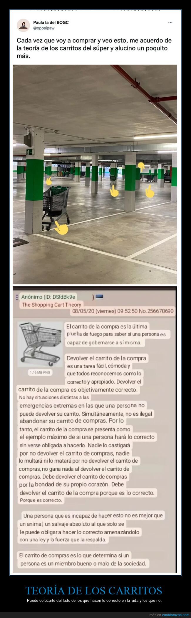 carritos de supermercado,teoría,buenos,malos