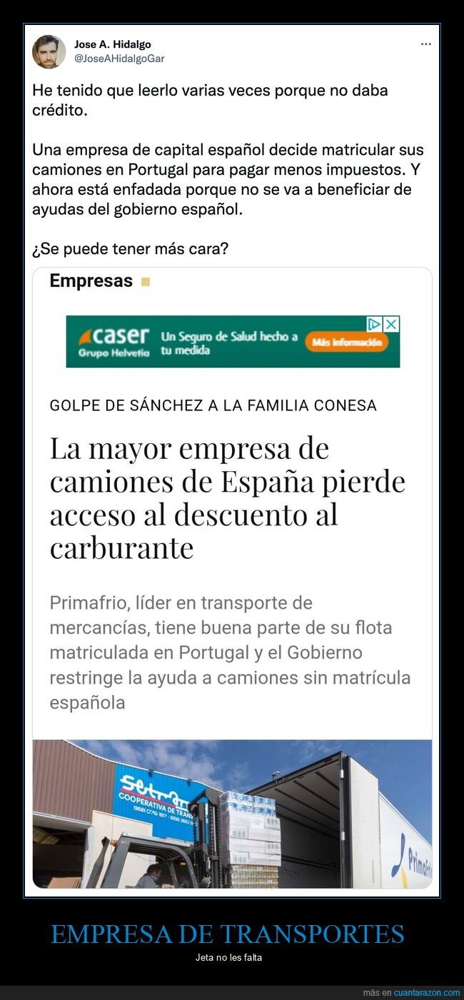 empresa de transportes,camiones,portugal,impuestos,ayudas