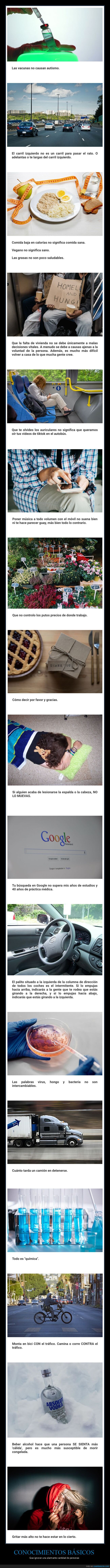 conocimientos básicos,ignorar