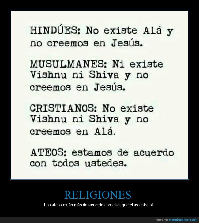 religiones,ateos,de acuerdo