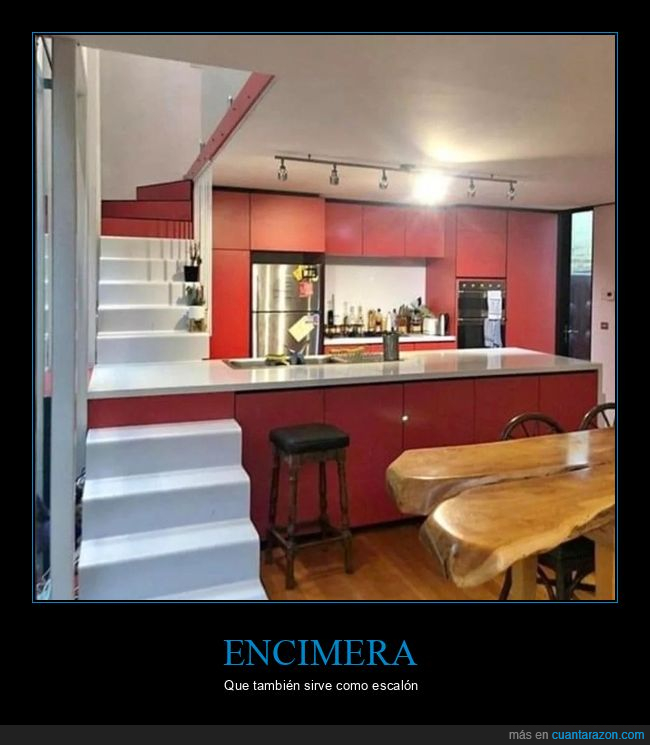 encimera,escaleras