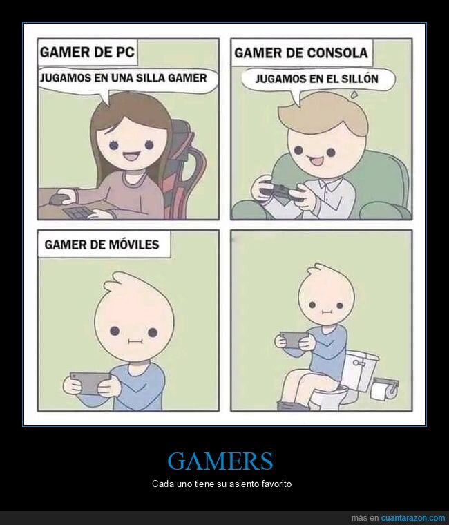 gamers,pc,consola,móviles,asientos