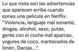 Enlace a Las advertencias de Netflix