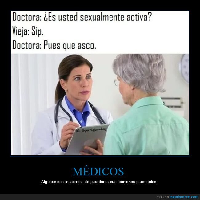 abuela,asco,médico