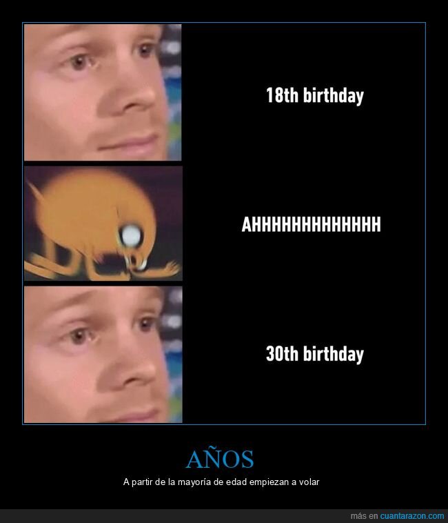 18 años,30 años,cumpleaños