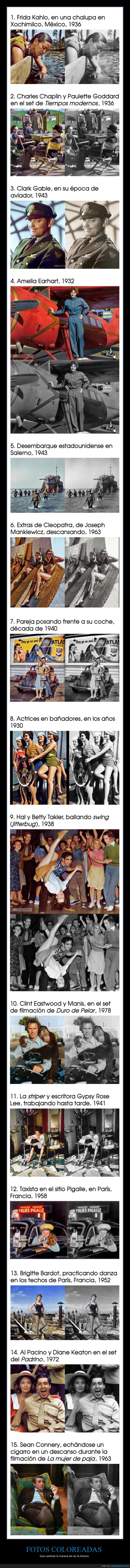 fotos coloreadas,historia