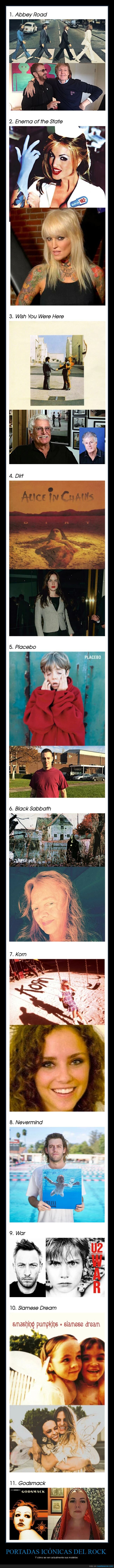 portadas,icónicas,rock,modelos,antes,ahora