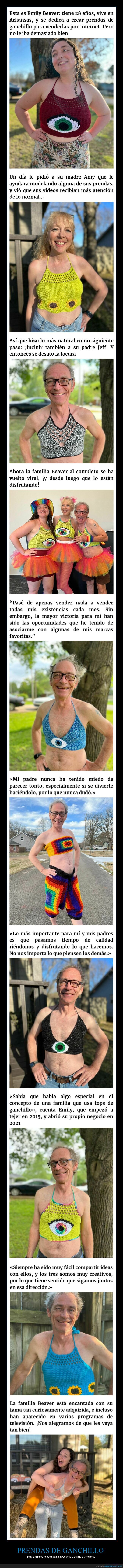 familia,prendas de ganchillo