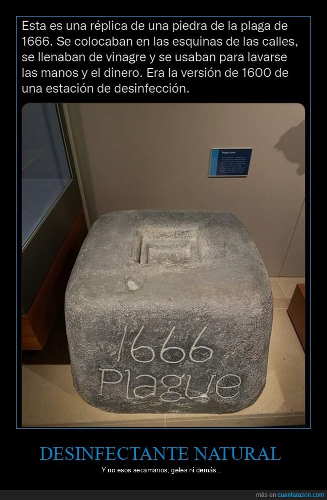 piedra,peste,vinagre,desinfectar
