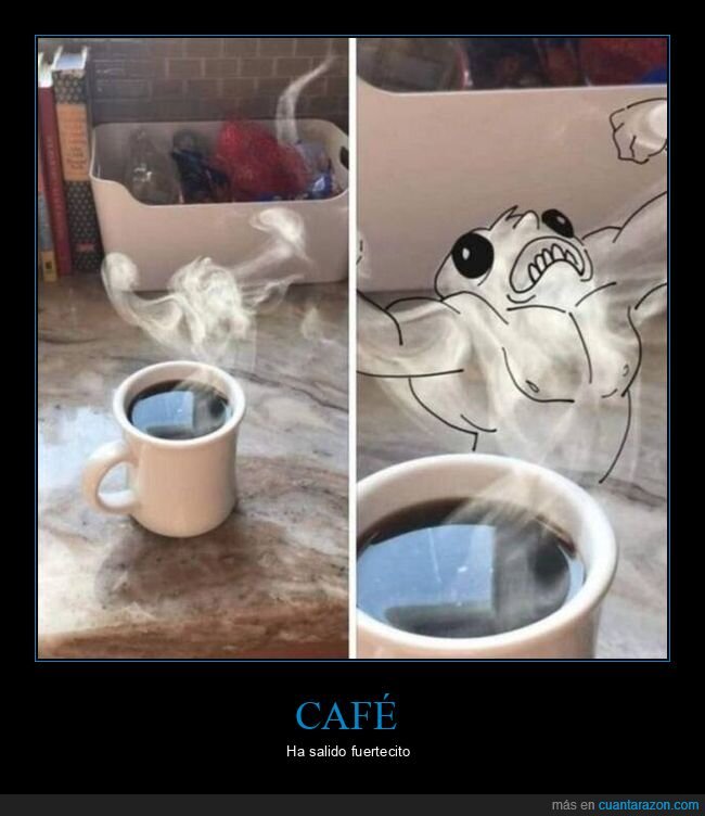 café,humo,fuerte