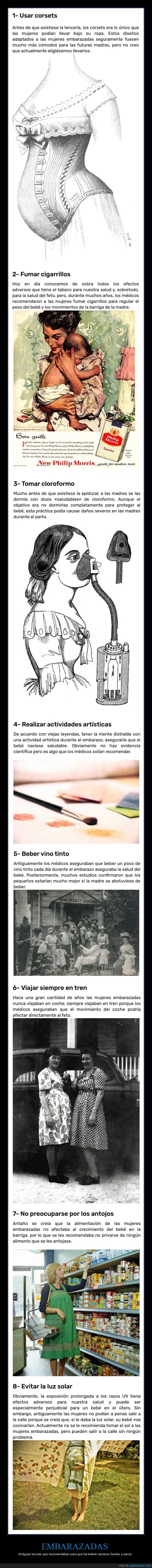 embarazadas,recomendaciones,antiguas