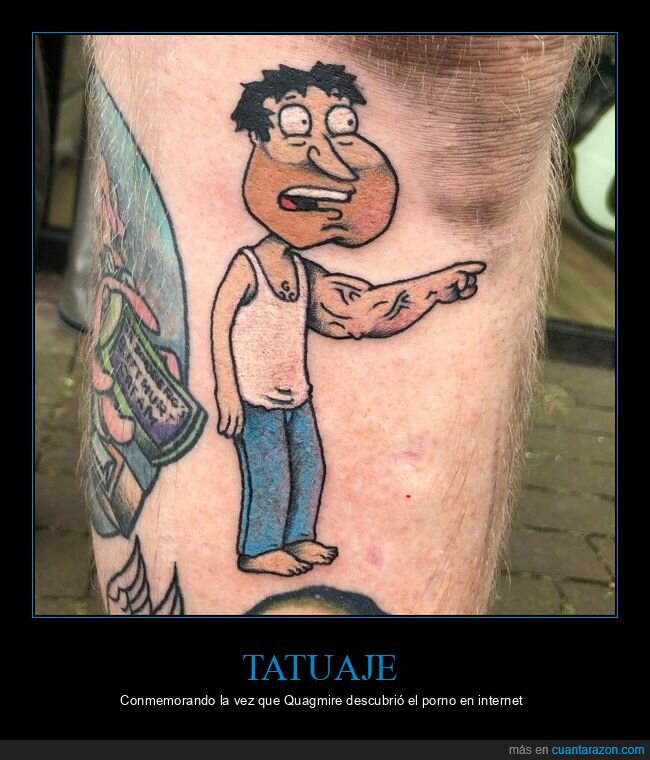 quagmire,padre de familia,tatuaje