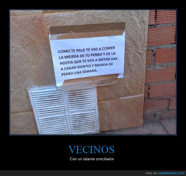 carteles,perros,amenaza