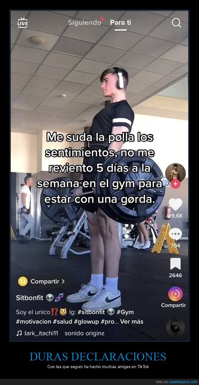 sentimientos,gimnasio,gorda