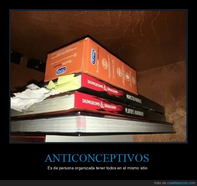 anticonceptivos,condones,dragones y mazmorras