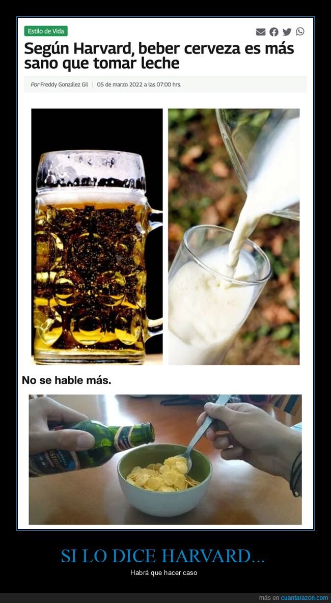 cereales,cerveza,desayuno,leche,saludable