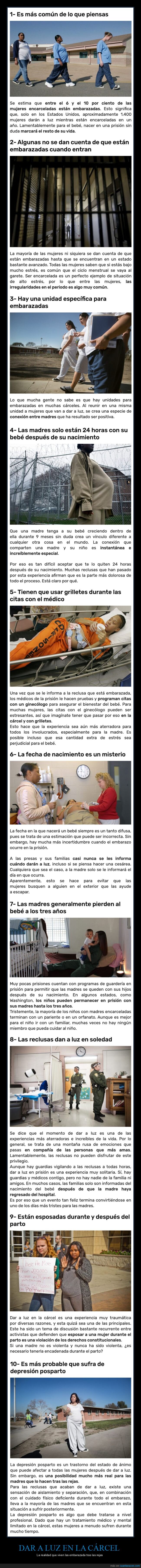 cárcel,dar a luz,curiosidades