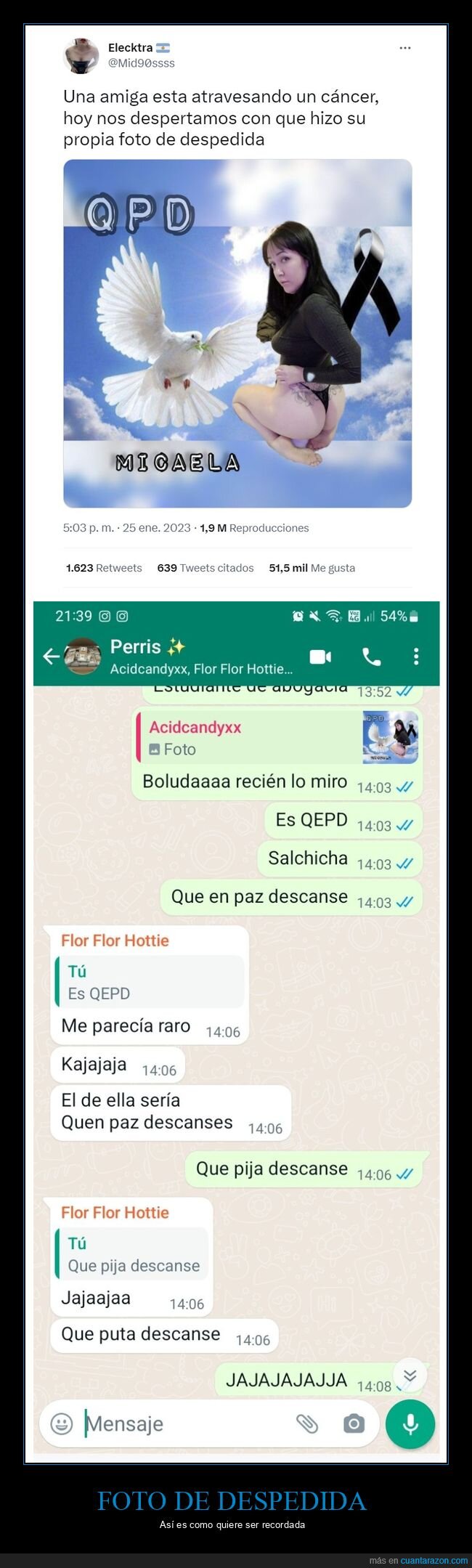 amiga,cáncer,foto,despedida