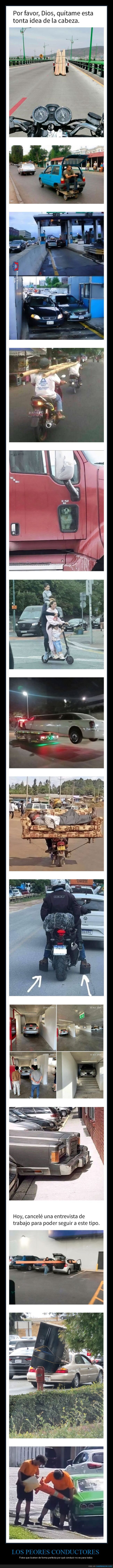conductores,coches,fails