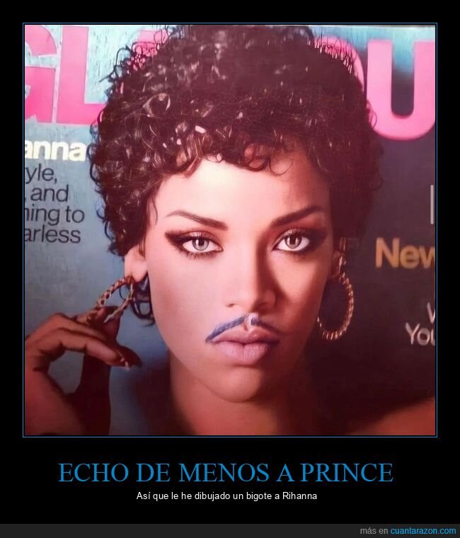 prince,rihanna,bigote,parecidos