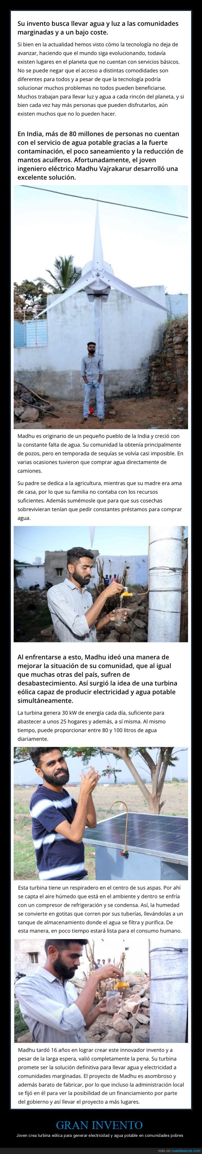 turbina eólica,electricidad,agua