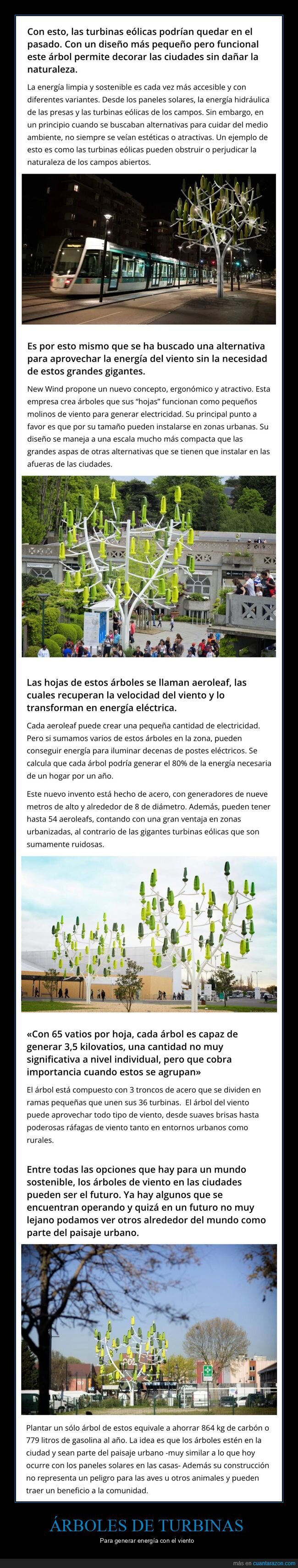 árboles de turbinas,generar,energía,viento