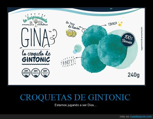 croquetas,gintonic