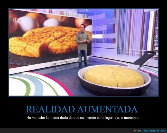 realidad aumentada,tortilla