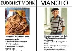 Enlace a Monje budista VS Manolo
