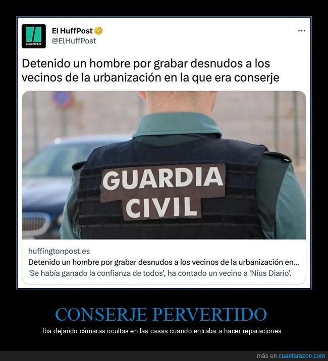 conserje,grabar,vecinos